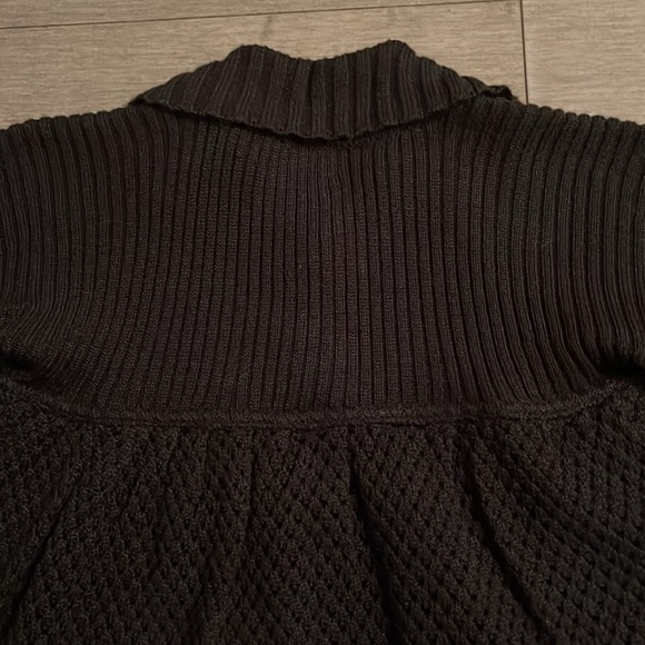 BERRETTI Black Wool Blend Cardigan. Made in Italy - Picture 4 of 8